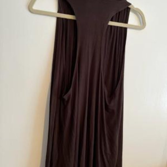 Chocolate Brown Tunic Vest, Size Small - Picture 4 of 4
